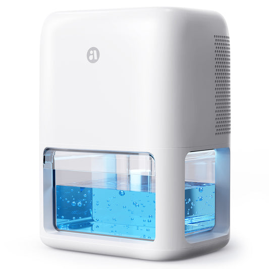 TABYIK Dehumidifiers for Home, Dual-Semiconductor Quiet Dehumidifier with Timer Sleep Mode Auto-Off 7 Colors Light Portable Small Dehumidifiers for Bathroom, Cloakroom, RV